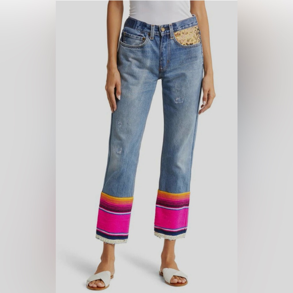 $376 Le Superbe Women's Blue Saltillo Boyfriend Jeans Pants Size 27